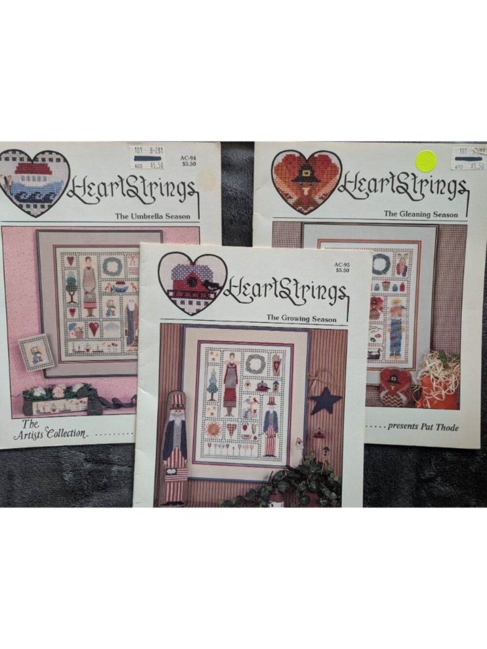 Lot of 8 Cross Stitch Patterns, Books, Leaflets - Art and Americana - Picture 2 of 4